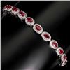 Image 1 : Natural Pigeon Blood Red Ruby Bracelet