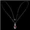 Image 3 : Natural Pigeon Blood Red Ruby Necklace