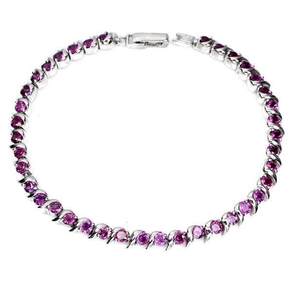 Natural Stunning Rhodolite Garnet Bracelet