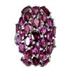 Image 1 : Natural Unheated Oval Rhodolite Garnet Ring