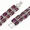 Image 3 : Natural Pink Raspberry Rhodolite Garnet 167 CT Bracelet