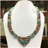 Image 1 : Tibet Natural Stone Tribal Queen Royal Necklace