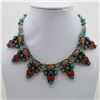 Image 1 : Tibet Natural Stone Tribal Queen Royal Necklace