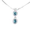 Image 1 : Natural London Blue Topaz Necklace