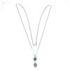 Image 2 : Natural London Blue Topaz Necklace