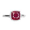 Image 1 : Natural Pigeon Blood Red Ruby Ring