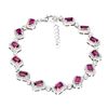 Image 1 : Natural Stunning Pink Rhodolite Garnet Bracelet