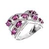 Image 3 : Natural Cross Pink Rhodolite Garnet Ring