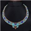 Image 1 : Tibet Natural Stone Tribal Queen Royal Necklace