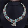 Image 1 : Tibet Natural Stone Tribal Queen Royal Necklace