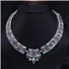 Image 1 : Tibet Natural Stone Tribal Queen Royal Necklace