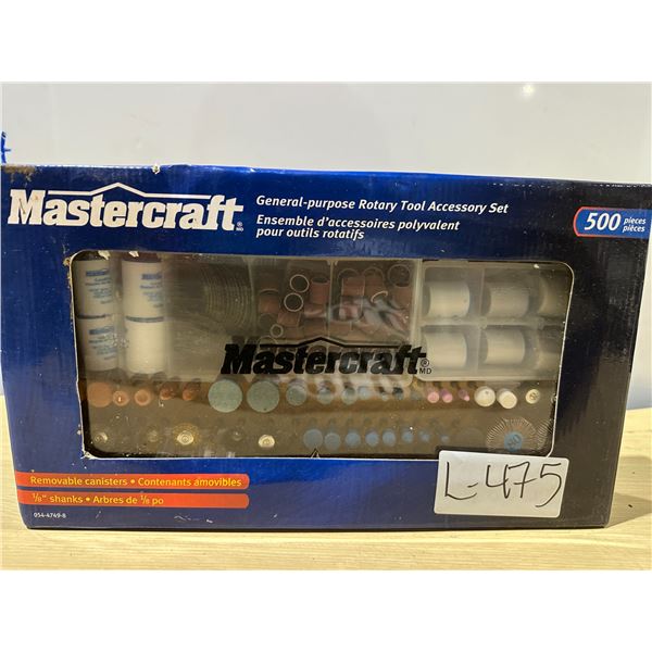 500 Piece Mastercraft Rotary Tool Accessory Set