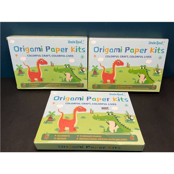 Lot of 3 Oragami Paper Crafting Kits