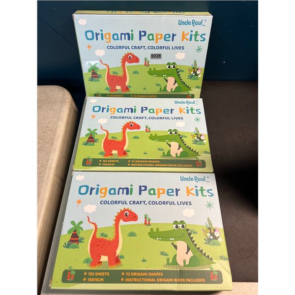 Lot of 3 Oragami Paper Crafting Kits