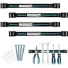 Image 1 : Lot of 1 Duratech 12-Inch Magnetic Tool Holder Strip Set - 4 pack