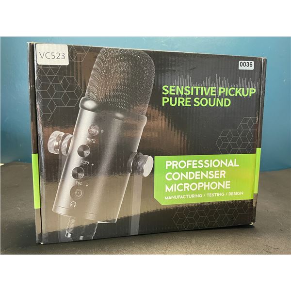 Lot of 1 Professional Condenser USB Microphone - Great for Podcasting, Recording, etc.!