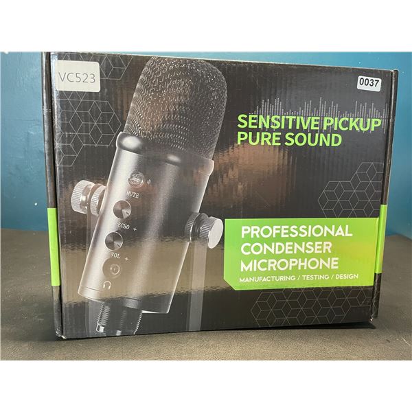 Lot of 1 Professional Condenser USB Microphone - Great for Podcasting, Recording, etc.!