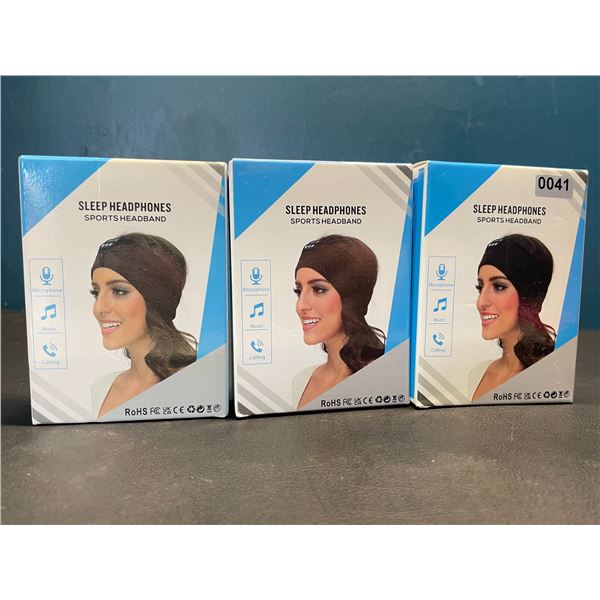 Lot of 3 Sleep Headphones/Sports Headbands - Listen to Music, Make Calls, etc.!