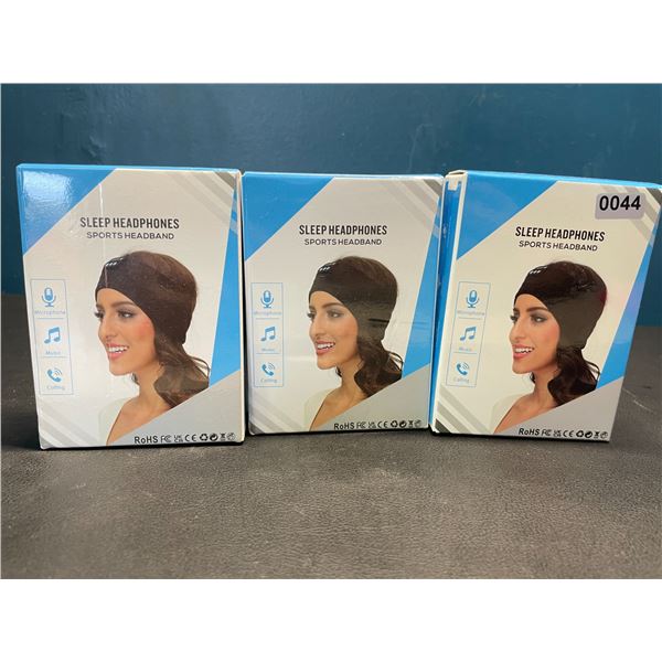 Lot of 3 Sleep Headphones/Sports Headbands - Listen to Music, Make Calls, etc.!