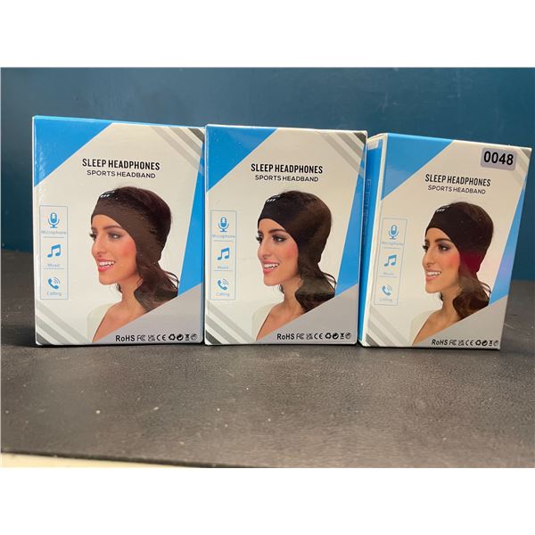 Lot of 3 Sleep Headphones/Sports Headbands - Listen to Music, Make Calls, etc.!