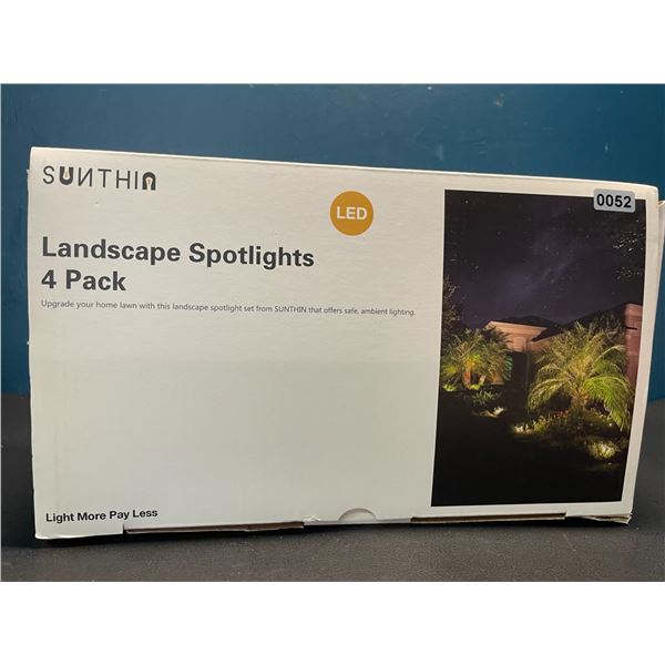 Lot of 1 Sunthin LED Landscape Spotlights - 4 Pack
