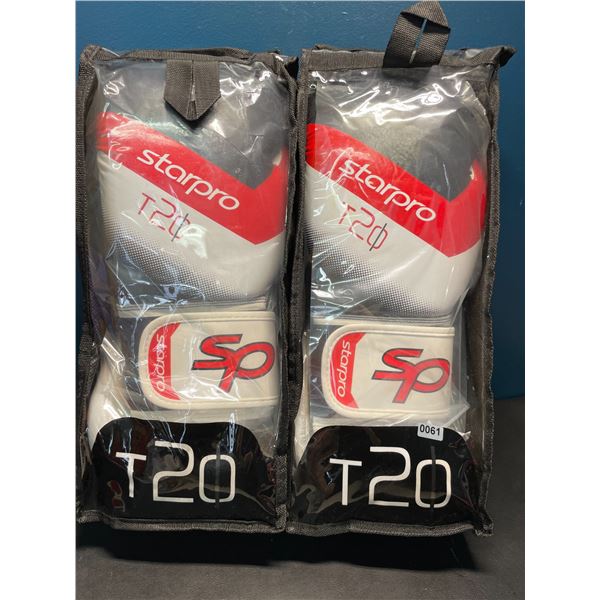 Lot of 2 Packs of T20 Starpro Boxing Gloves for Men/Women