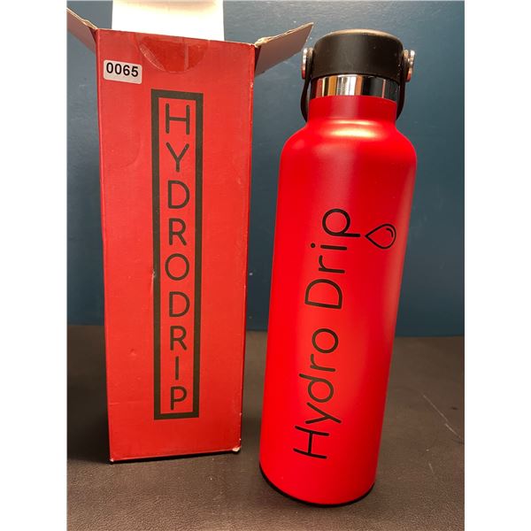 Lot of 1 Hydro Drip All-Purpose Stainless Steel Insulated Water Bottle - 24oz - Red