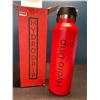 Image 1 : Lot of 1 Hydro Drip All-Purpose Stainless Steel Insulated Water Bottle - 24oz - Red
