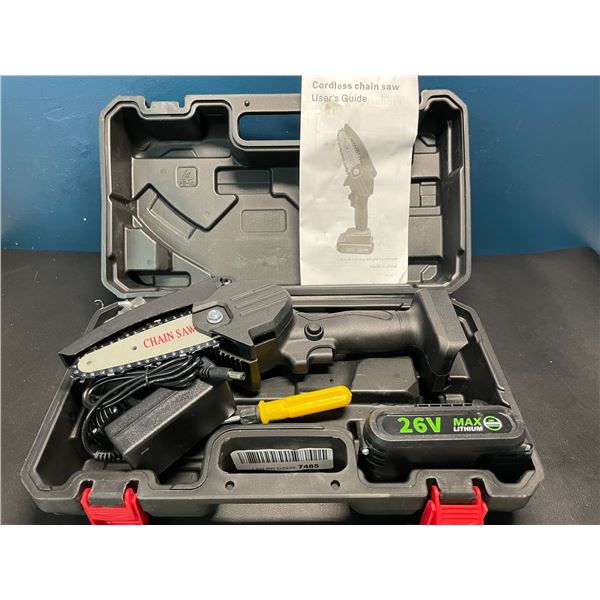 Lot of 1 Cordless Chainsaw w/ Rechargeable Battery - Brand New!