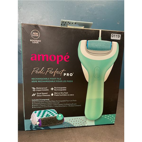 Lot of 1 Amope Pedi Perfect Pro Rechargeable Foot File - Brand New!
