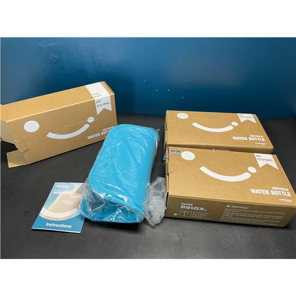 Lot of 3 Hometop Classic Hot/Cold Water Bottles