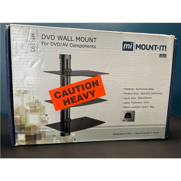 Lot of 1 Multimedia Floating Stand/DVD Wall Mount
