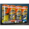 Image 1 : Lot of 1 4-Pack ArmorAll Cleaning Wipes for Cars