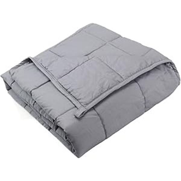 Lot of 1 DreamBeauty 10lb Weighted Blanket for Adults - Dark Grey - Large 41in x 60in Size!