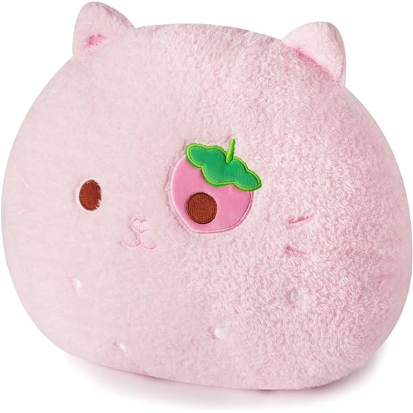 Lot of 2 Large Pink Cat "Squishmallow" Inspired Squishy Plushies - 14 inch