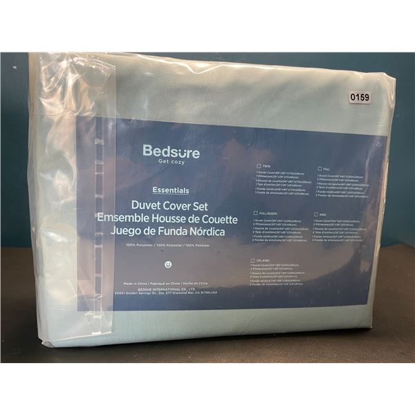 Lot of 1 Bedsure Duvet Cover Set - King Size - Blue