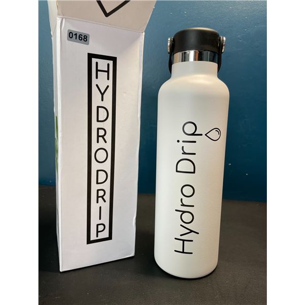 Lot of 1 Hydro Drip All-Purpose Stainless Steel Insulated Water Bottle - 24oz - White