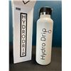 Image 1 : Lot of 1 Hydro Drip All-Purpose Stainless Steel Insulated Water Bottle - 24oz - White