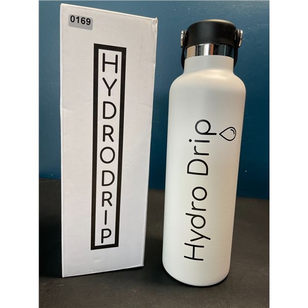 Lot of 1 Hydro Drip All-Purpose Stainless Steel Insulated Water Bottle - 24oz - White