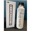Image 1 : Lot of 1 Hydro Drip All-Purpose Stainless Steel Insulated Water Bottle - 24oz - White