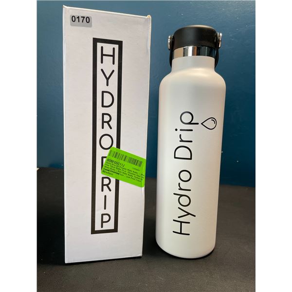 Lot of 1 Hydro Drip All-Purpose Stainless Steel Insulated Water Bottle - 24oz - White