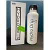Image 1 : Lot of 1 Hydro Drip All-Purpose Stainless Steel Insulated Water Bottle - 24oz - White