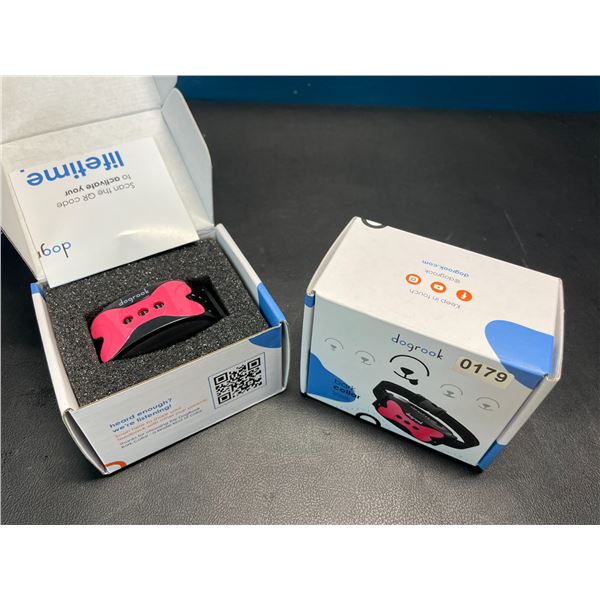 Lot of 2 Dogrook Rechargeable Dog Bark Collars - Humane/No Shock Anti-Bark Dog Training Collars