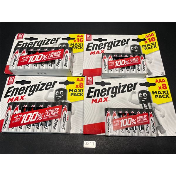 Lot of 1 Energizer MAX Batteries Combo Pack - Includes 24 AA and 24 AAA Batteries! - 48 Total!