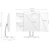 Image 2 : Lot of 1 TouchBeauty LED Trifold Makeup Vanity Mirror w/ Magnifiction - Brand New!