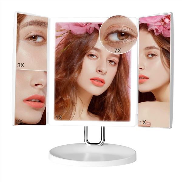 Lot of 1 TouchBeauty LED Trifold Makeup Vanity Mirror w/ Magnifiction - Brand New!