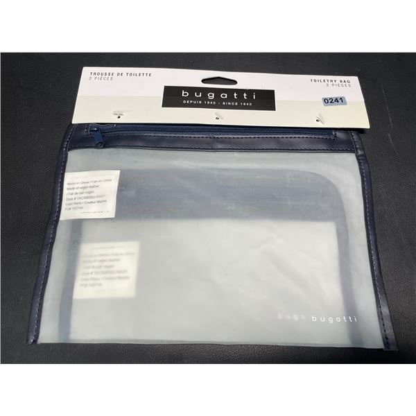 Lot of 1 Set of Bugatti 2PC Toiletry/Costmetic Bags