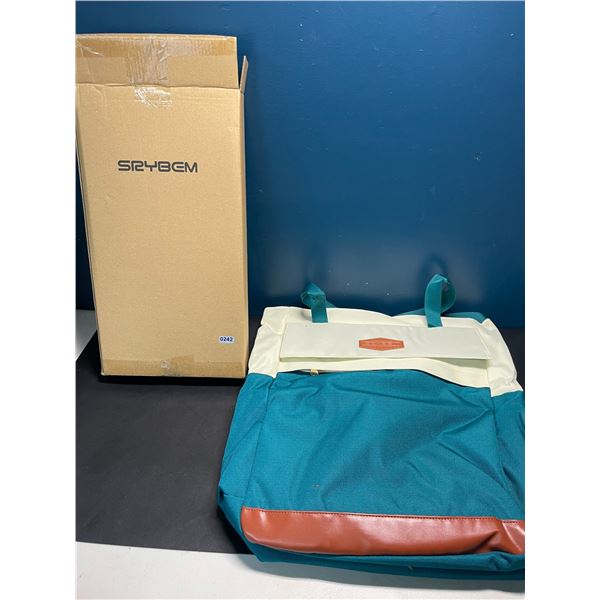 Lot of 1 Srybem Convertible Laptop tote Bag/Backpack - 16 inch - Waterproof - Teal