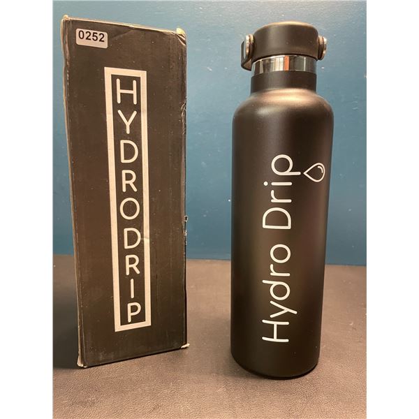 Lot of 1 Hydro Drip All-Purpose Stainless Steel Insulated Water Bottle - 24oz - Black