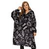 Image 1 : Lot of 1 Three-Poodle Super Soft Wearable Oversized-Hoodie "Snuggie" Blanket for Adults - Brand New!